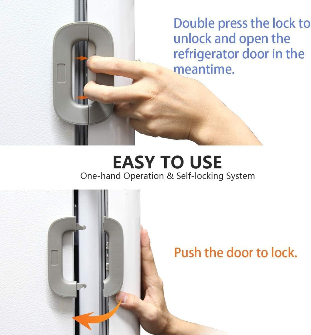 Refrigerator Lock l Cabinet Locks with Strong Adhesive