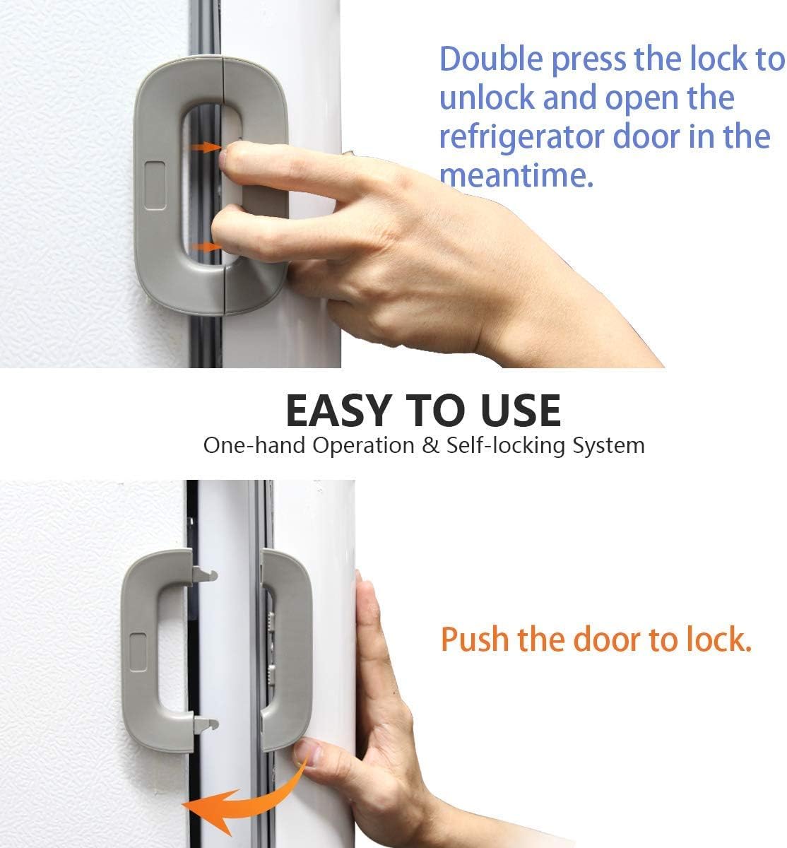 Refrigerator Lock l Cabinet Locks with Strong Adhesive