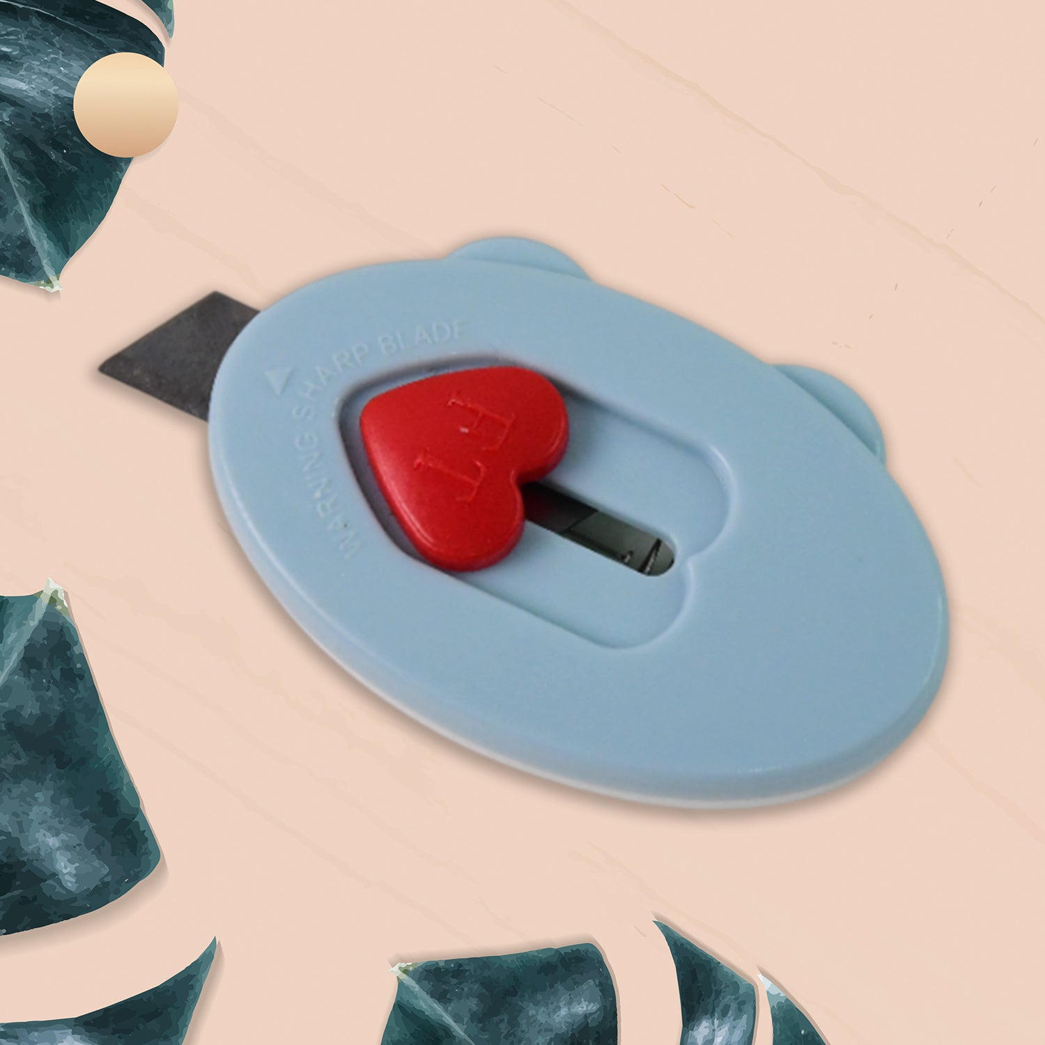 Mini Utility Cutter / Knife with Heart-Shaped Safety Lock