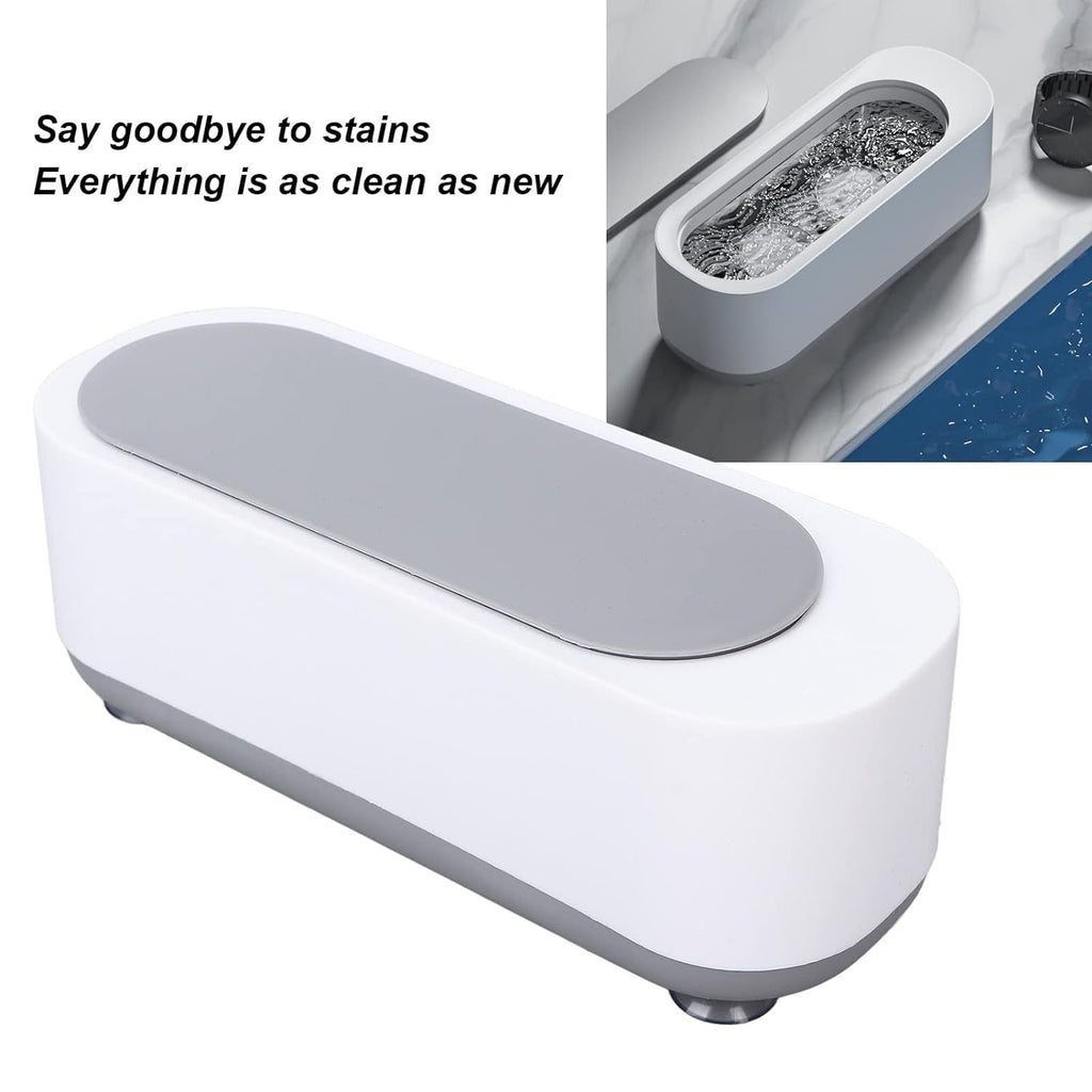 Ultrasonic Jewellery Cleaner Machine – Portable High-Frequency Cleaning Device for Jewellery, Rings, Glasses, Watches, Coins & Retainers (Battery Not Included)