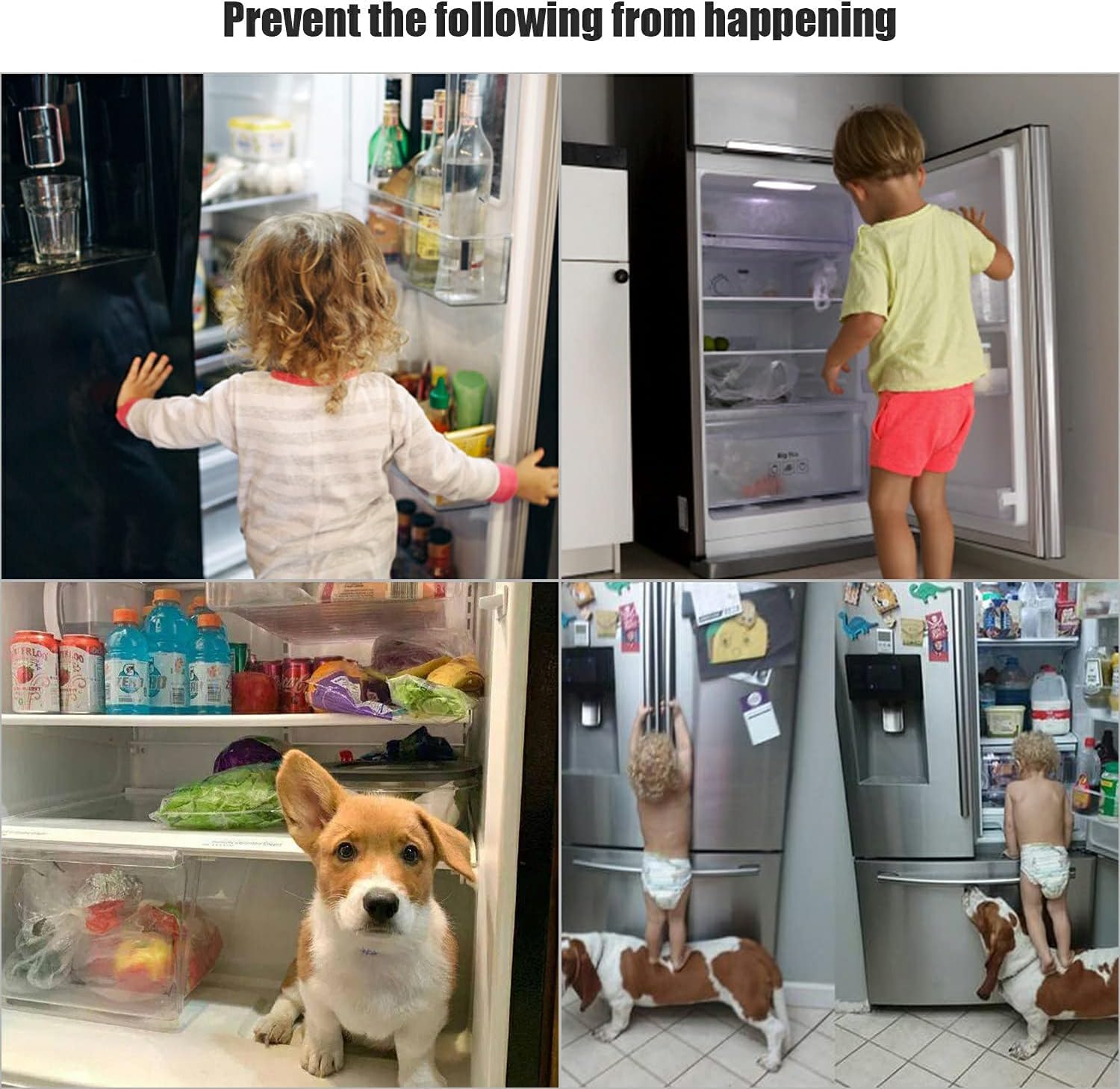 Refrigerator Lock l Cabinet Locks with Strong Adhesive