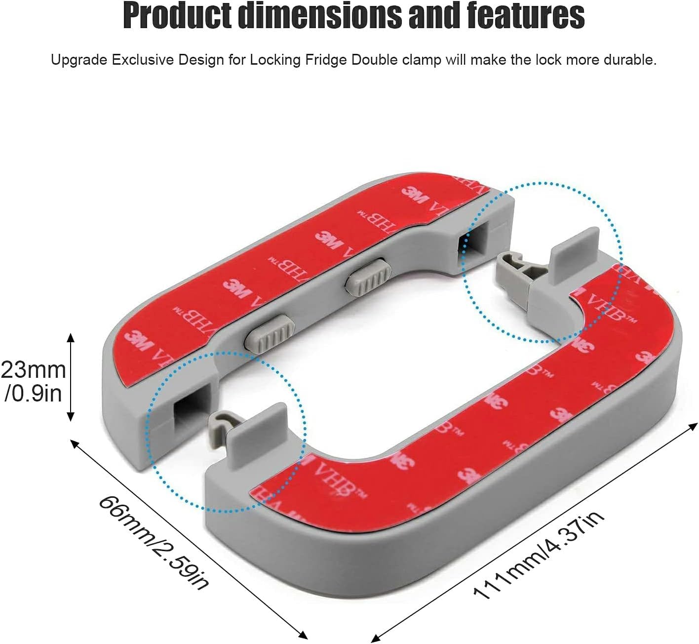 Refrigerator Lock l Cabinet Locks with Strong Adhesive