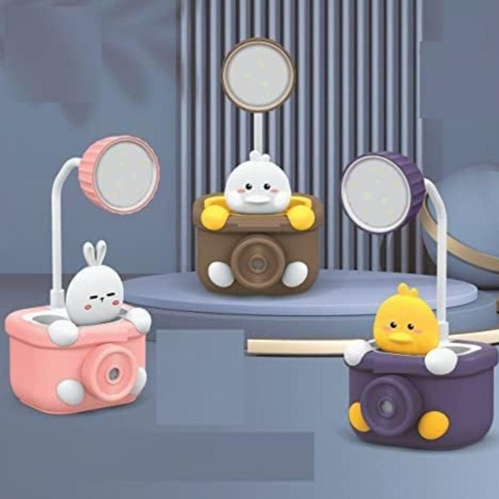 Cute Table Lamp with Pen Holder & Sharpener