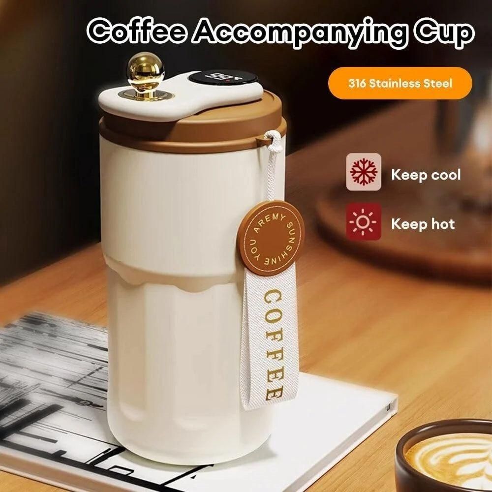 Smart LED Temperature Display Mug | Hot & Cold Vacuum Insulated Flask