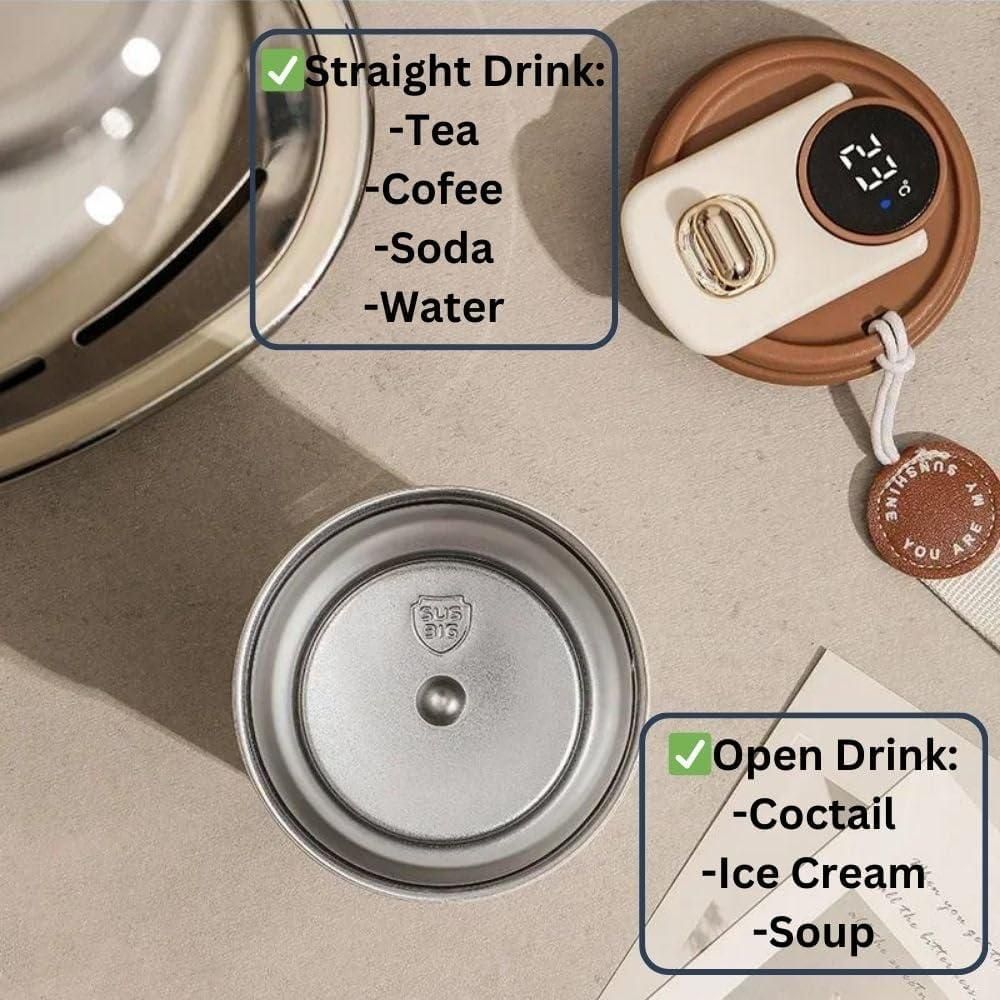 Smart LED Temperature Display Mug | Hot & Cold Vacuum Insulated Flask