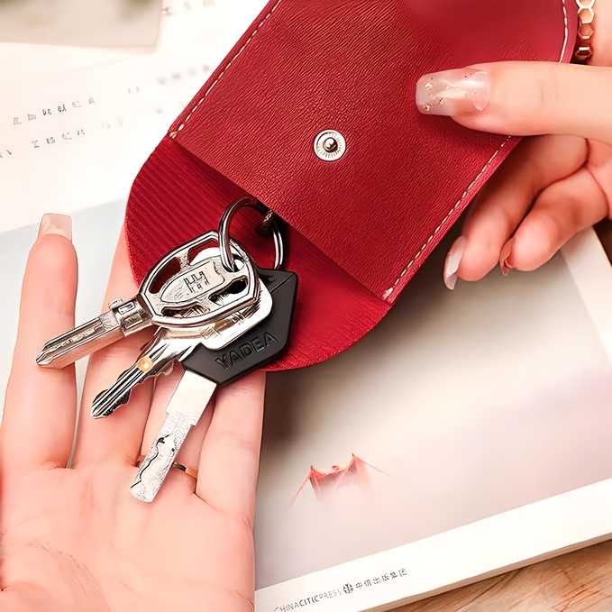 Protect Your Keys in Style — Pull‑Out PU Leather Car Key Case