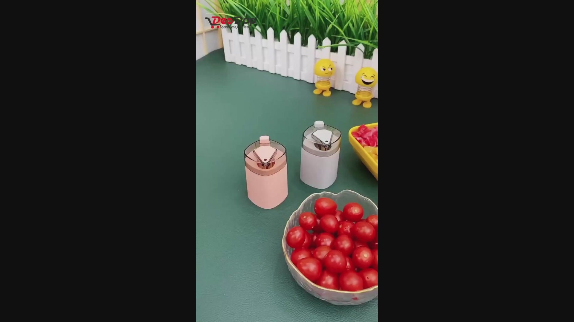 Push-Up Toothpick Storage Box Made of Durable PP+ABS Material | Hygienic, Non-Slip Toothpick Container for Kitchen, Restaurant, and Dining Table