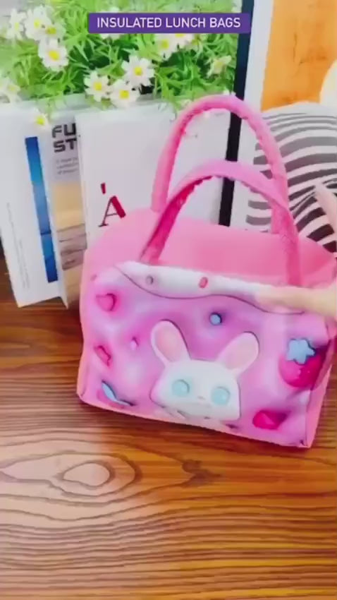 3D Cartoon Lunch Bag For Kids